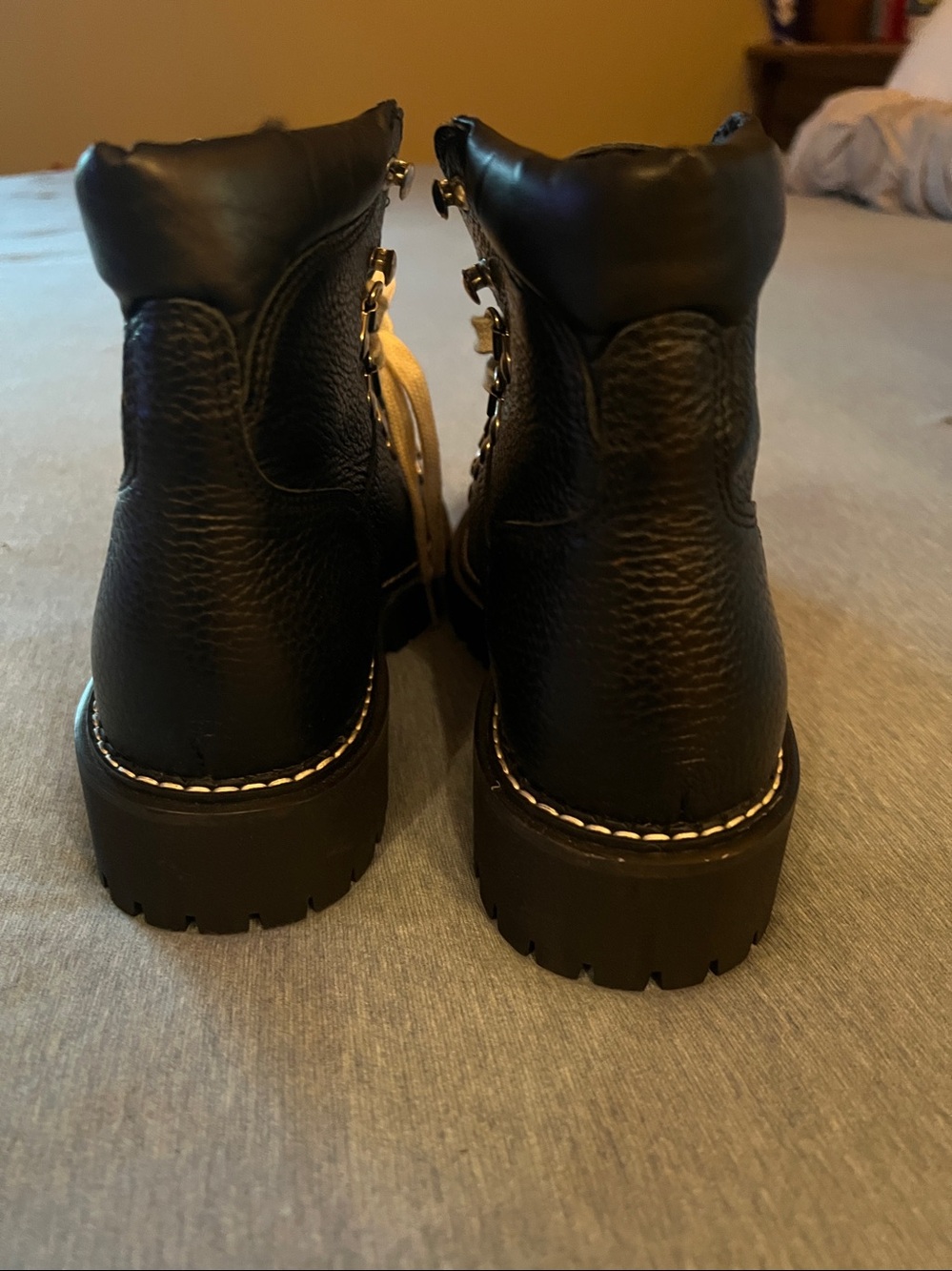 Anthropologie Black Leather Ankle Boots - Picture 3 of 5